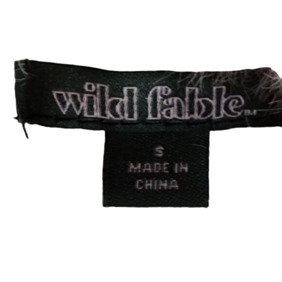 Wild Fable y2k style fuzzy Baby Blue Crop Tank Top small - Picture 7 of 9